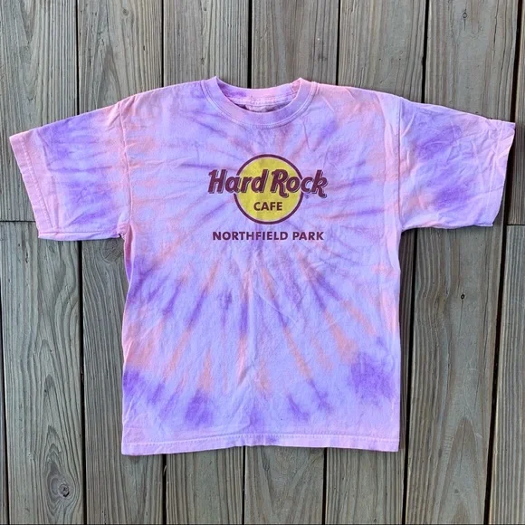 Vintage Y2K Hard Rock Cafe Cleveland Tie Dye Shirt - Picture 2 of 2